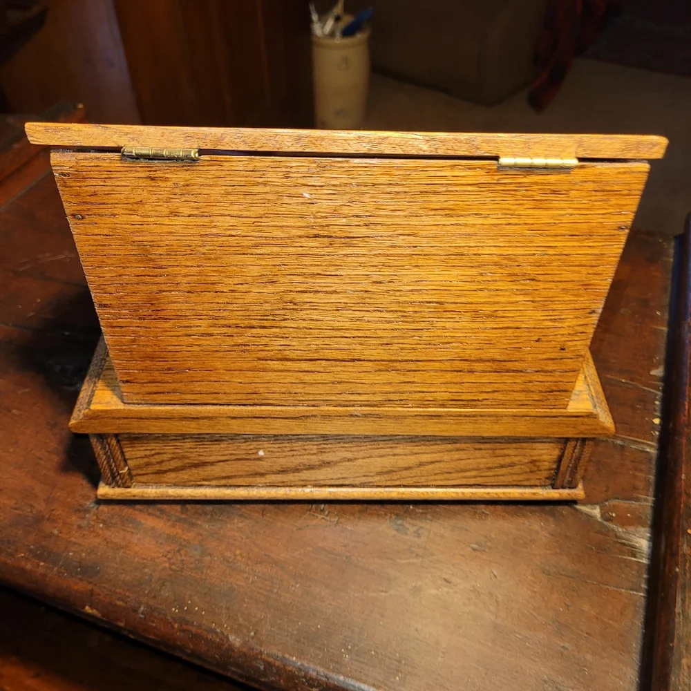 Antique Wooden Desk Set - Picture 12 of 14